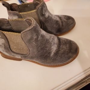 Zara girl velvet sparkly boots